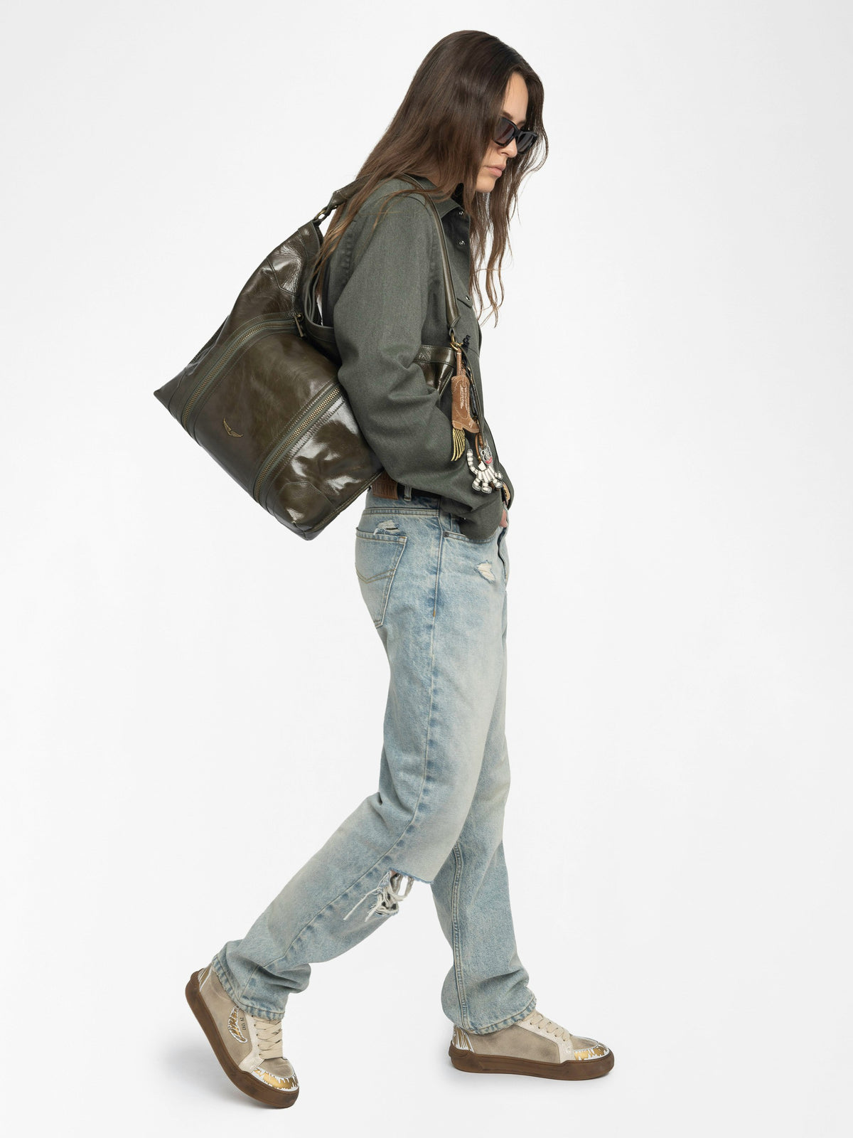 Bolso Sunny Hobo Vintage Patent Zadig & Voltaire — vista adicional