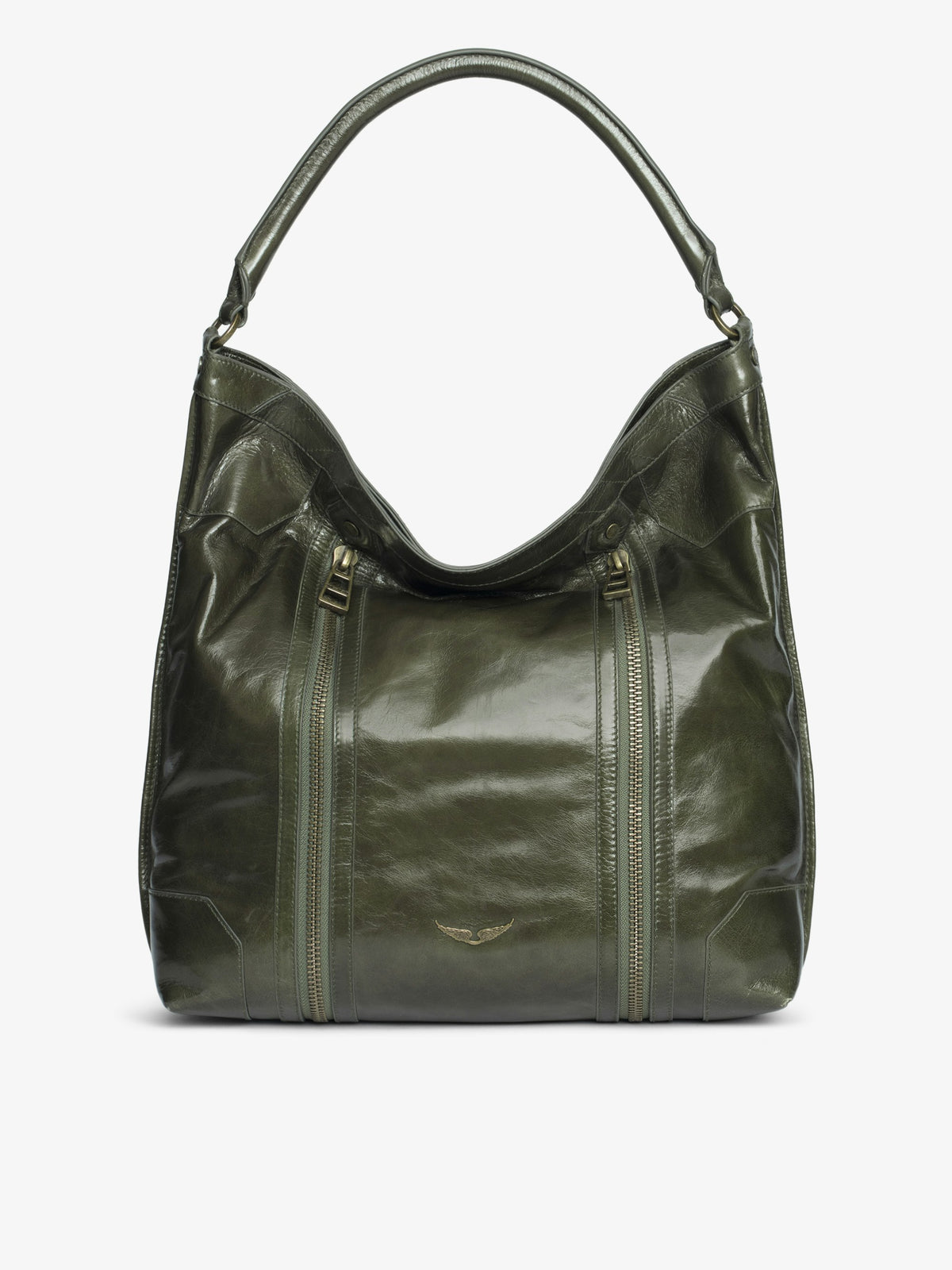 Bolso Sunny Hobo Vintage Patent Zadig & Voltaire — vista frontal