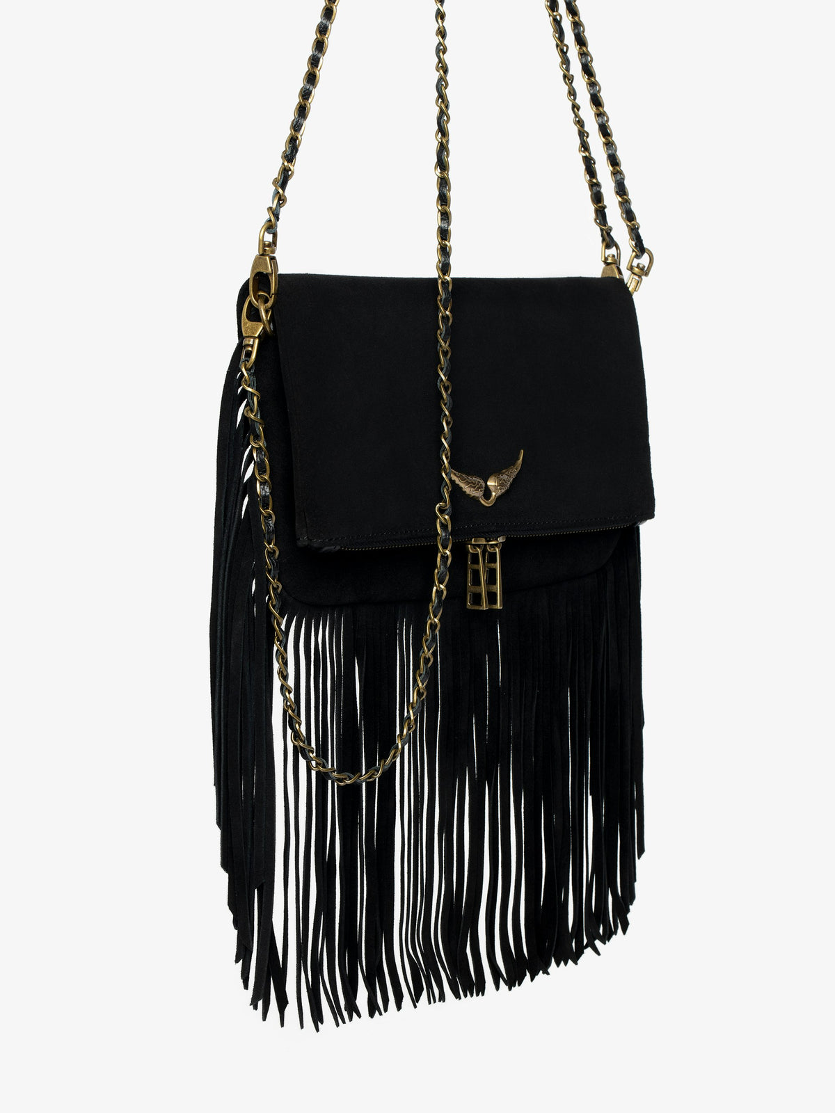 Pochette Rock Suede Fringes Zadig & Voltaire — vista detalle
