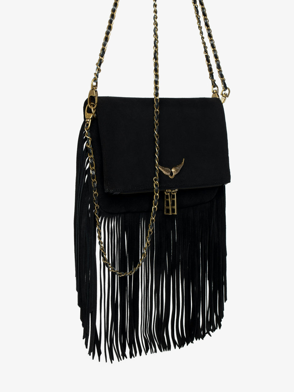 Pochette Rock Suede Fringes Zadig & Voltaire — vista detalle