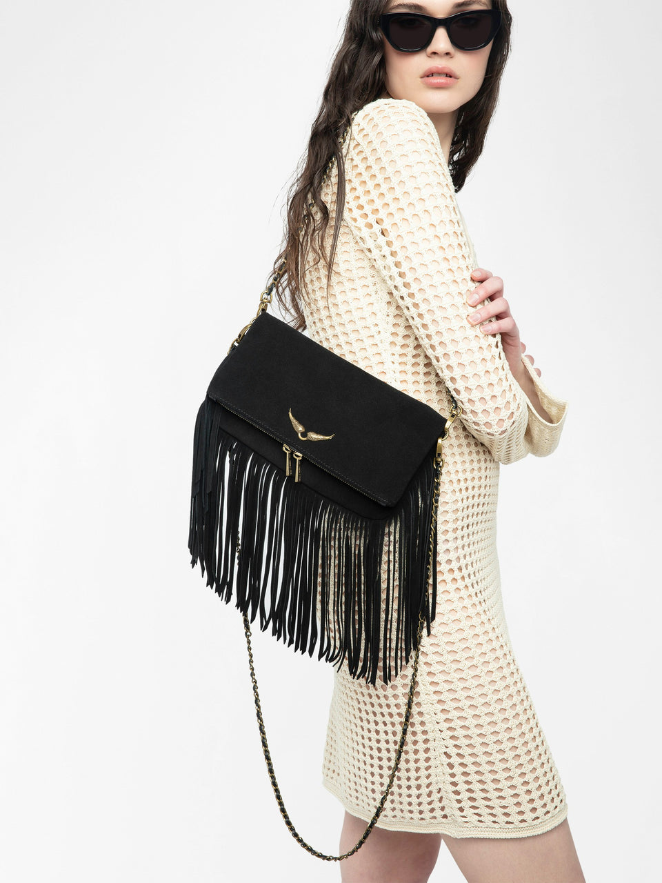 Pochette Rock Suede Fringes Zadig & Voltaire — vista adicional