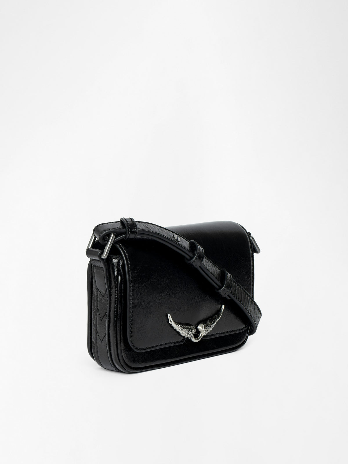 Bolso Le Zazi Vintage Patent Zadig & Voltaire — vista lateral