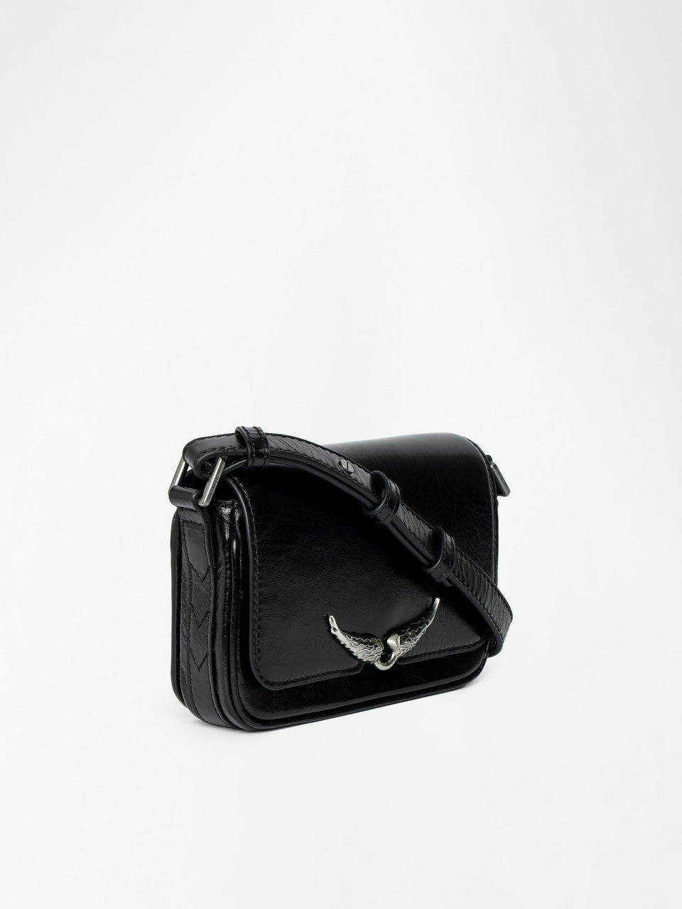 Bolso Le Zazi Vintage Patent Zadig & Voltaire — vista lateral