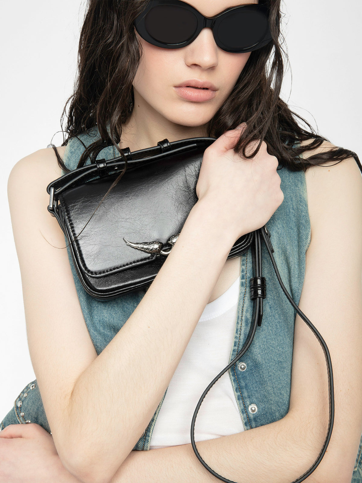 Bolso Le Zazi Vintage Patent Zadig & Voltaire — vista adicional