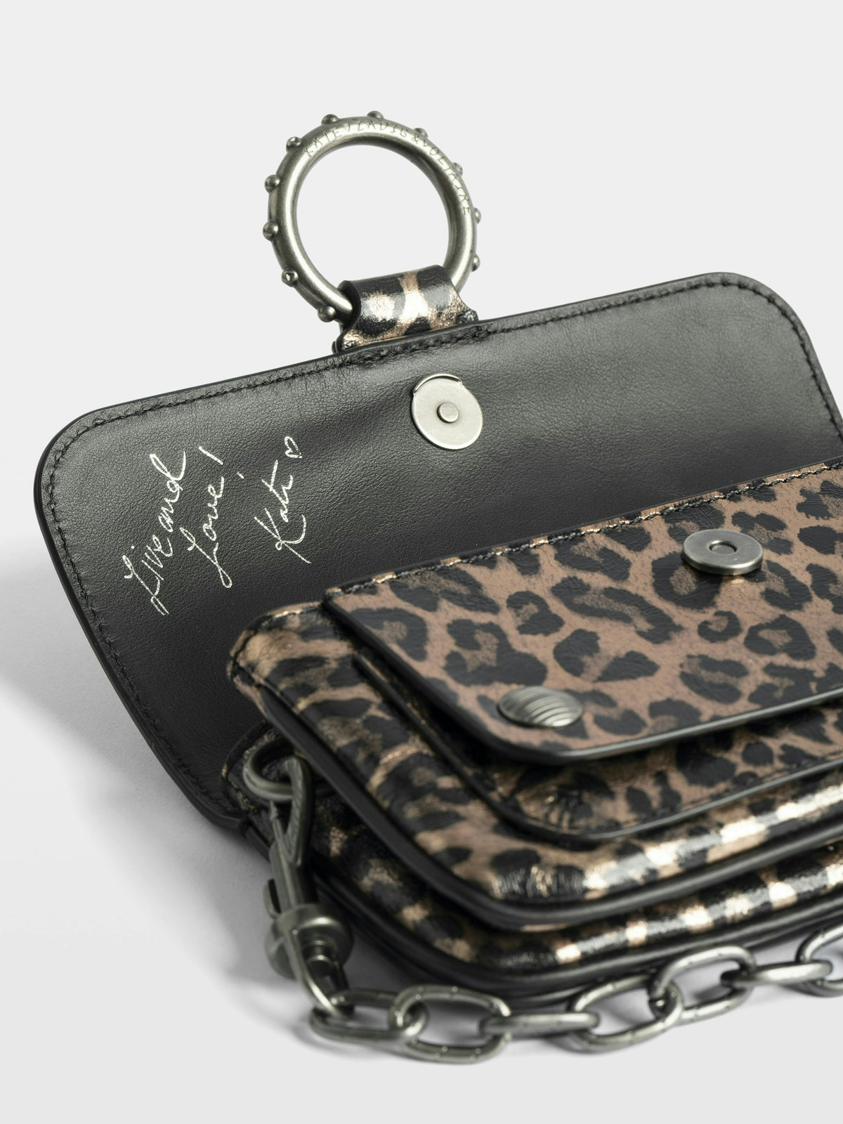 Bolso Kate Wallet Metal Leopard