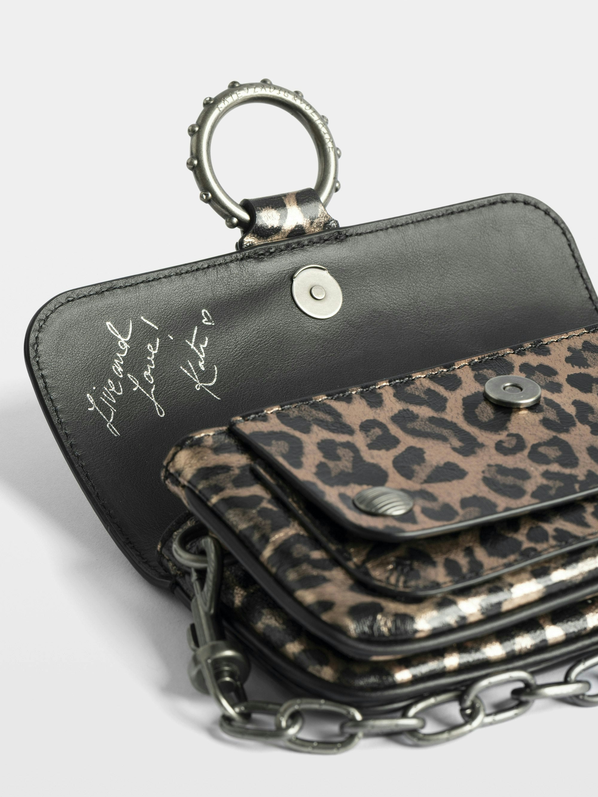 Bolso Kate Wallet Metal Leopard
