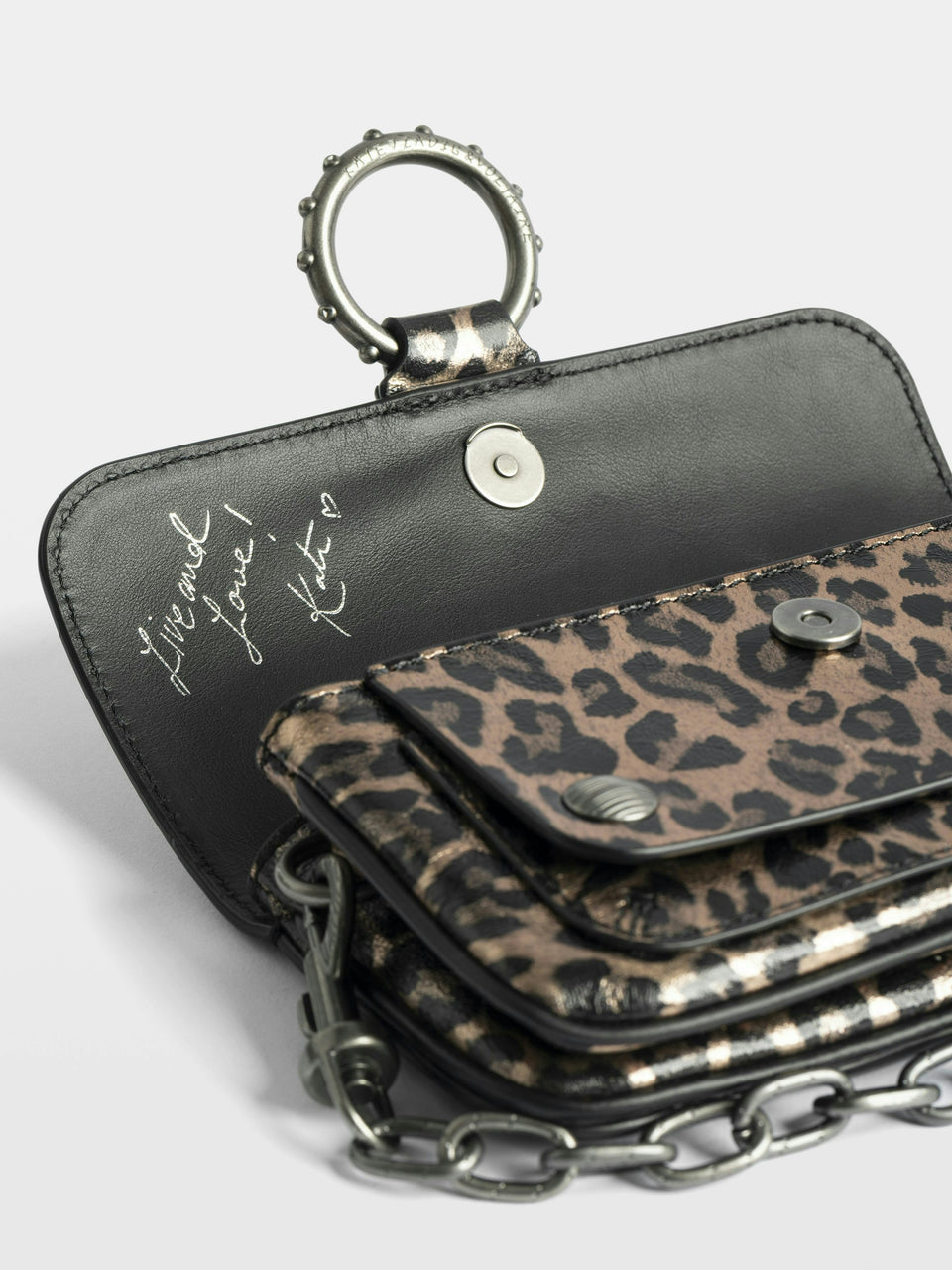 Bolso Kate Wallet Metal Leopard