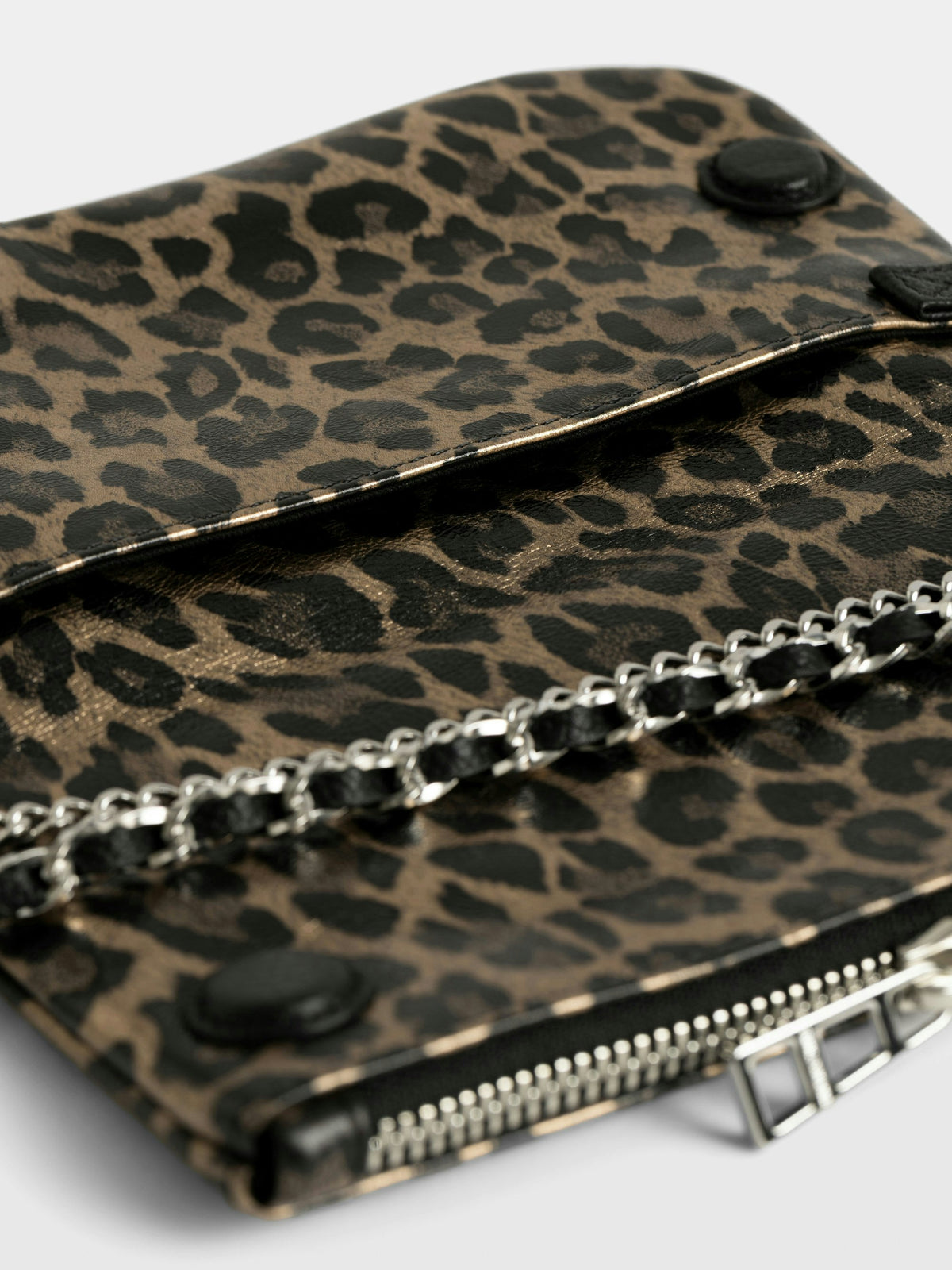 Bolso de mano Rock Mini Metal Leopard