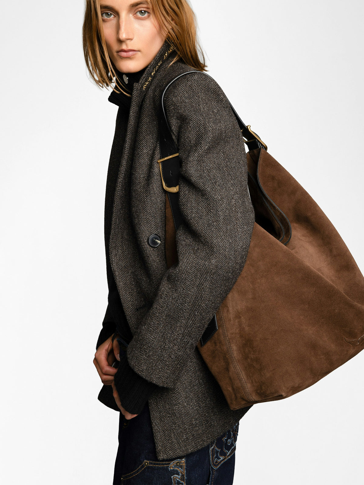 Bolso Jane Hobo XL Suede
