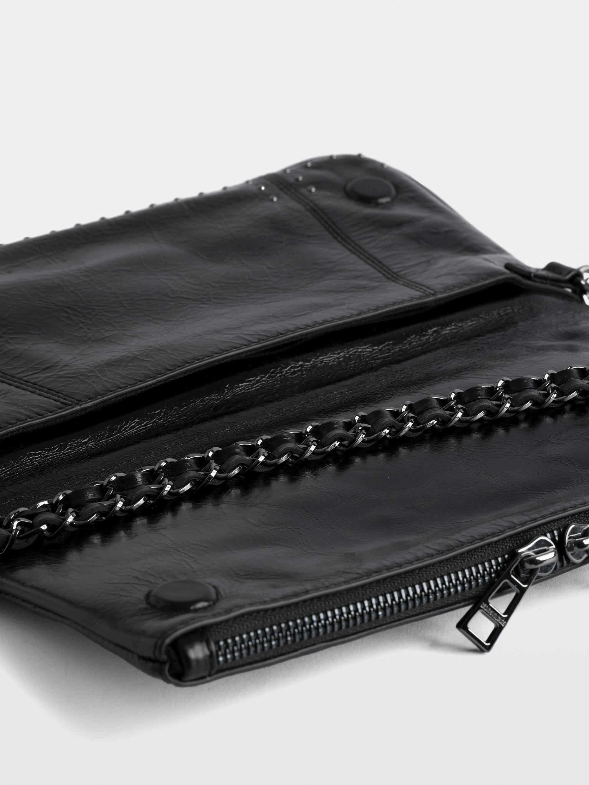 Bolso de mano Rock Vintage Patent Studs