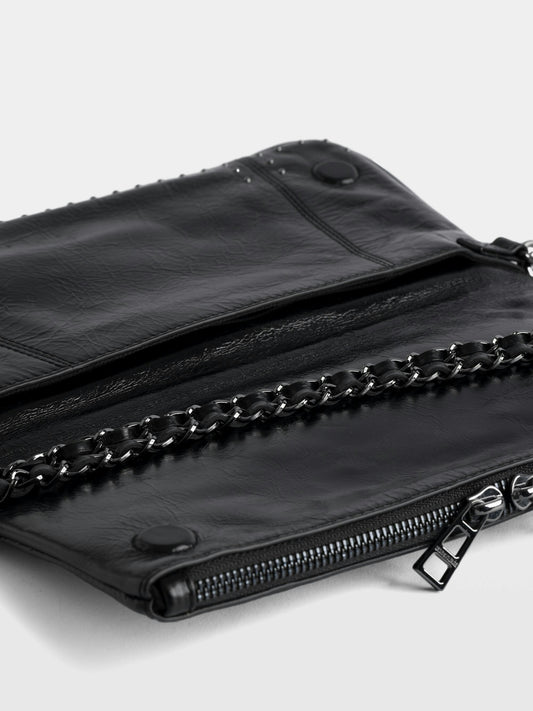 Bolso de mano Rock Vintage Patent Studs