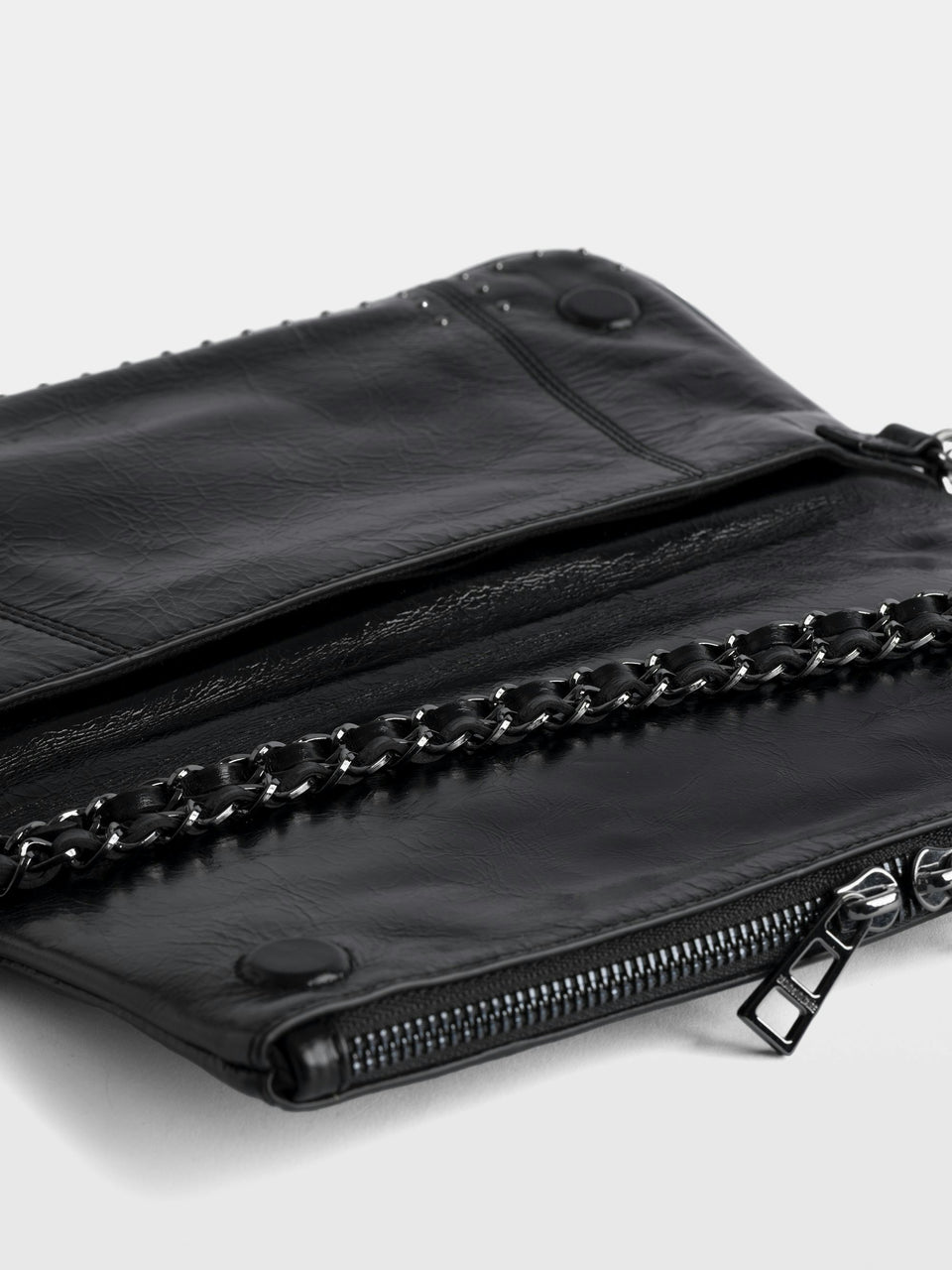Bolso de mano Rock Vintage Patent Studs