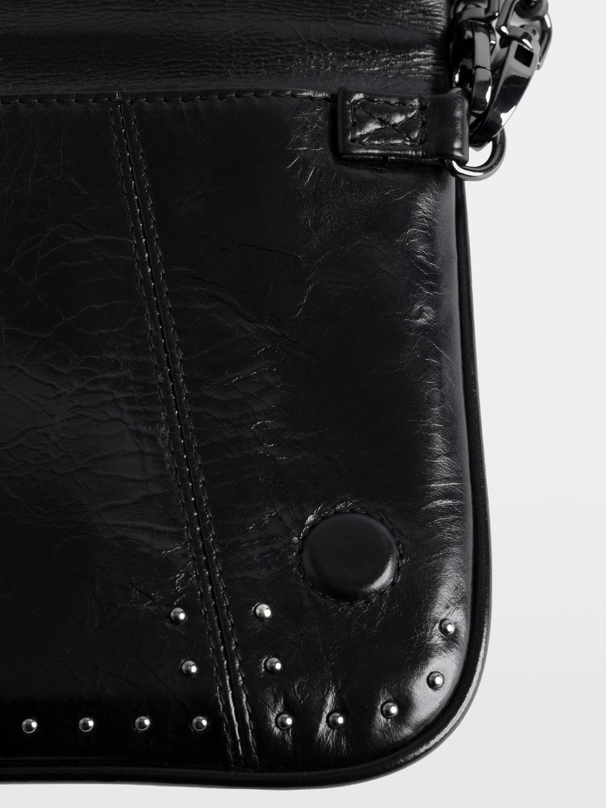 Bolso de mano Rock Vintage Patent Studs