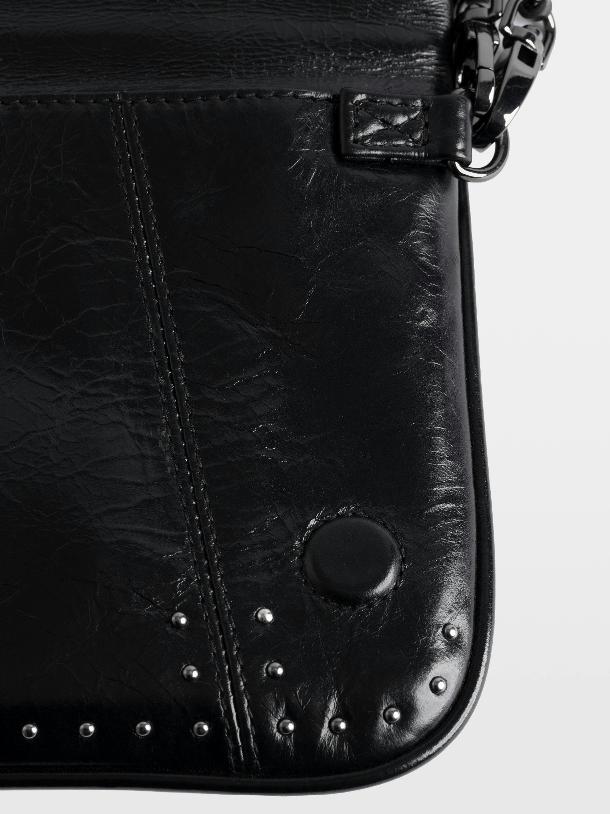 Bolso de mano Rock Vintage Patent Studs