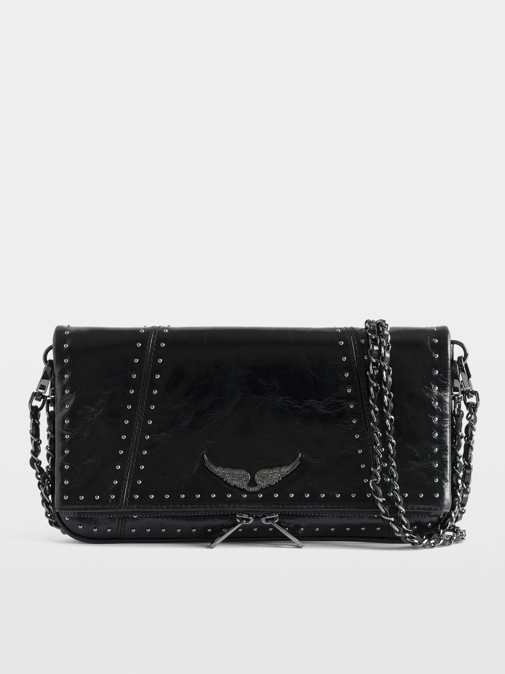 Bolso de mano Rock Vintage Patent Studs