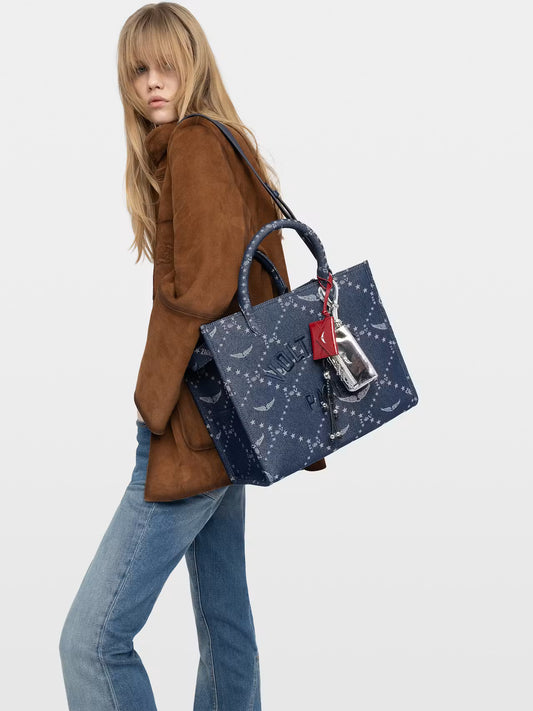 Bolso Angel Tote Denim Monogram