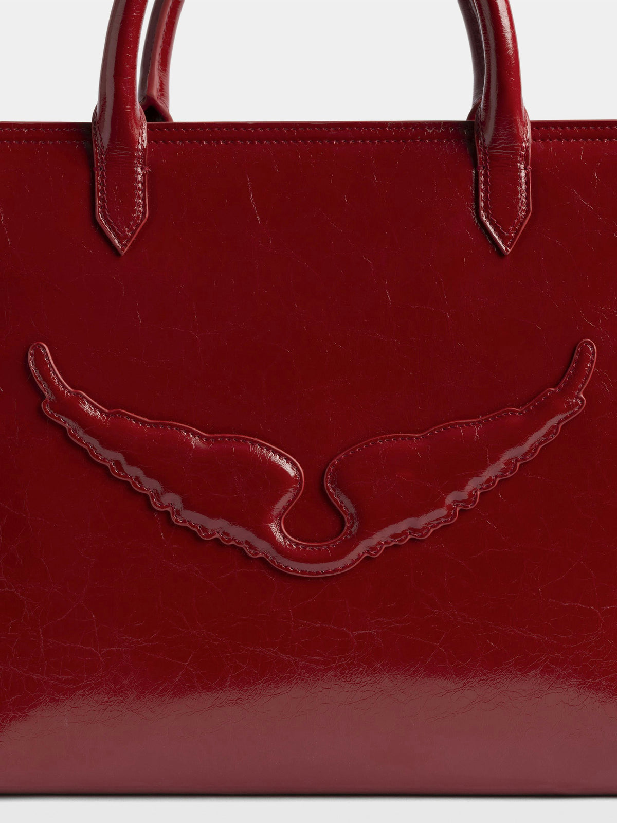 Bolso Angel Tote Wrinkled Patent