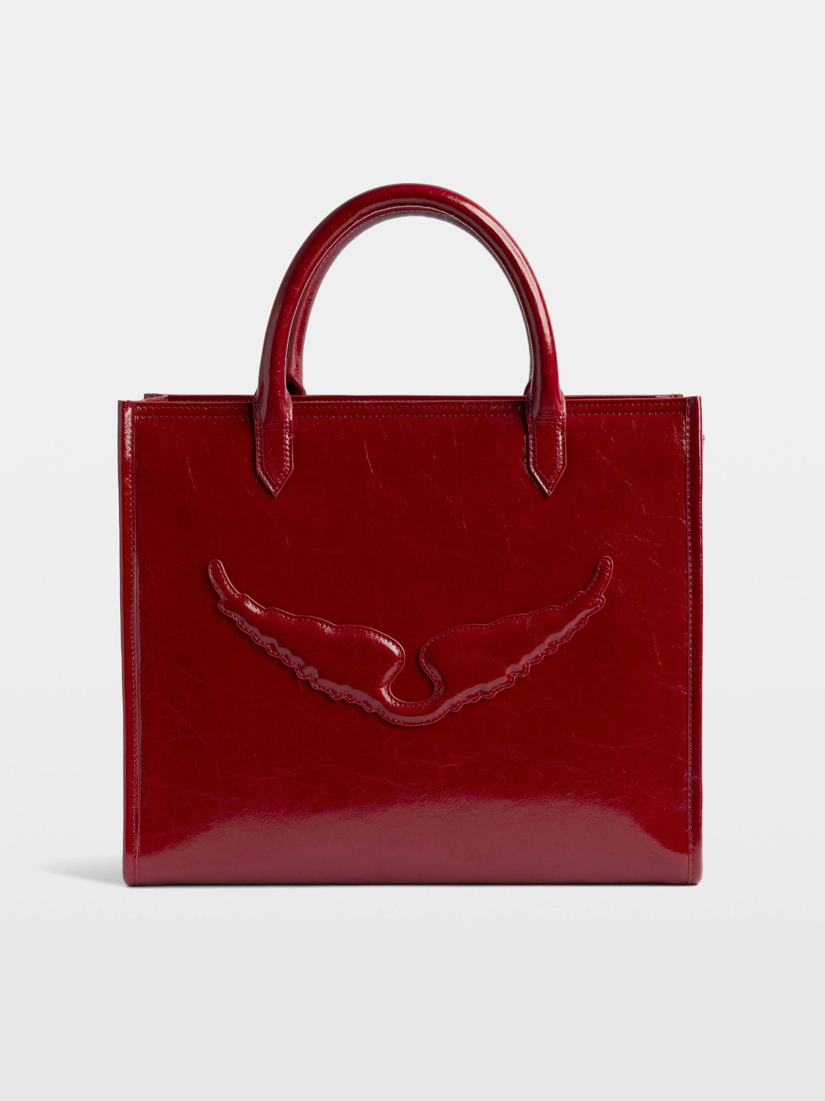Bolso Angel Tote Wrinkled Patent