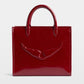 Bolso Angel Tote Wrinkled Patent