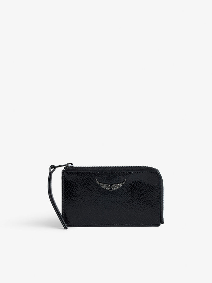 Tarjetero ZV Card Glossy Wild Grabado Zadig & Voltaire — vista frontal