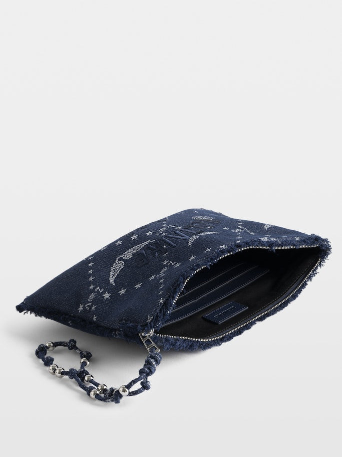 Bolso de Mano Angel Denim Monogram