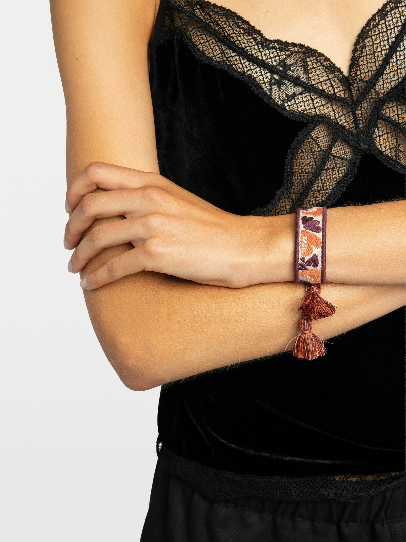 Pulsera Zadig Tejida Corazón
