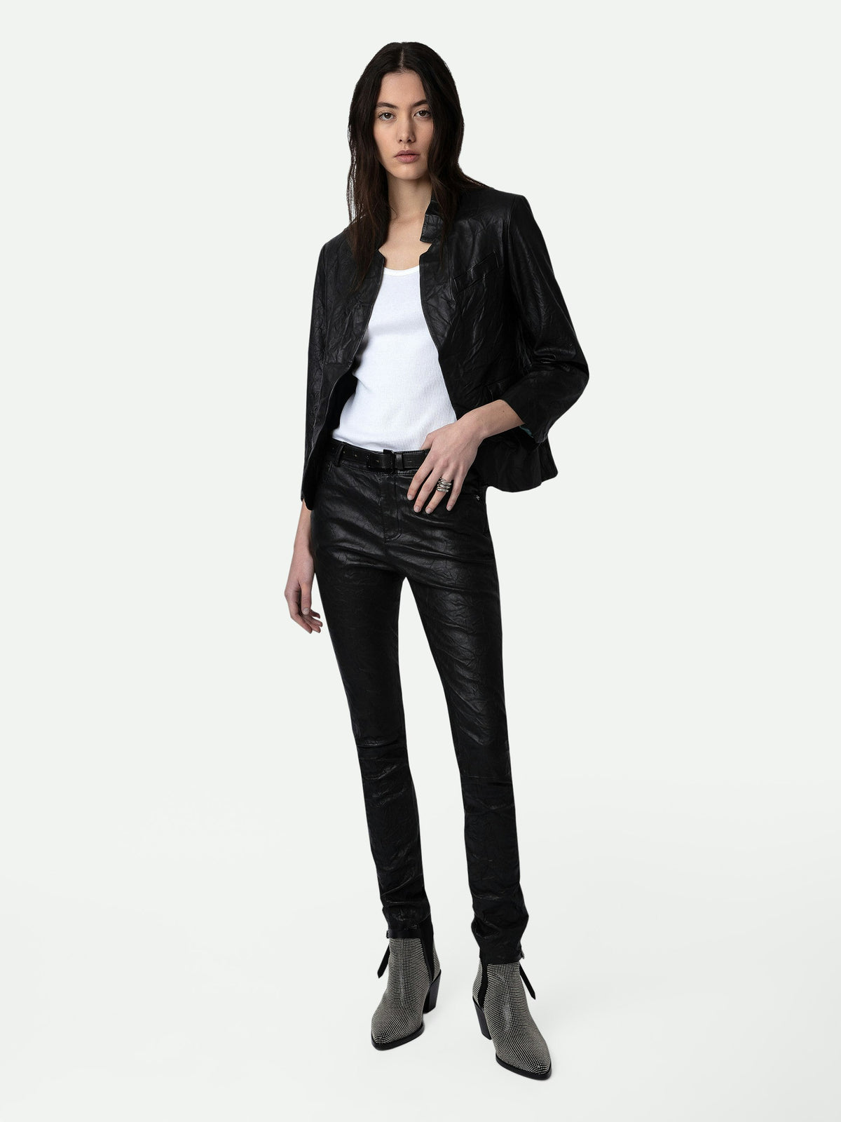 Pantalón Phlame de Cuero Zadig & Voltaire — vista adicional