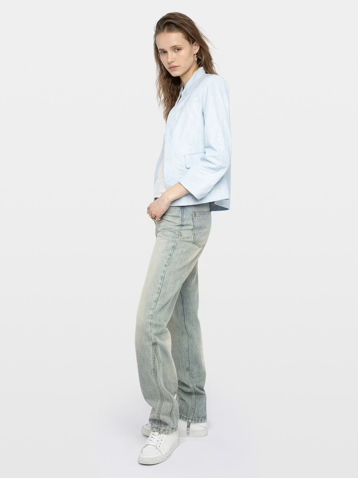 Blazer Veryn de Piel Arrugada