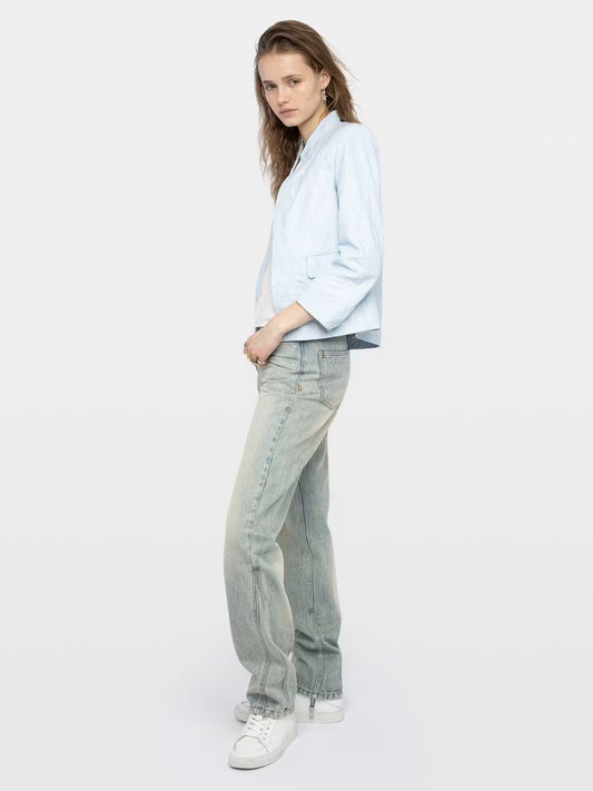Blazer Veryn de Piel Arrugada