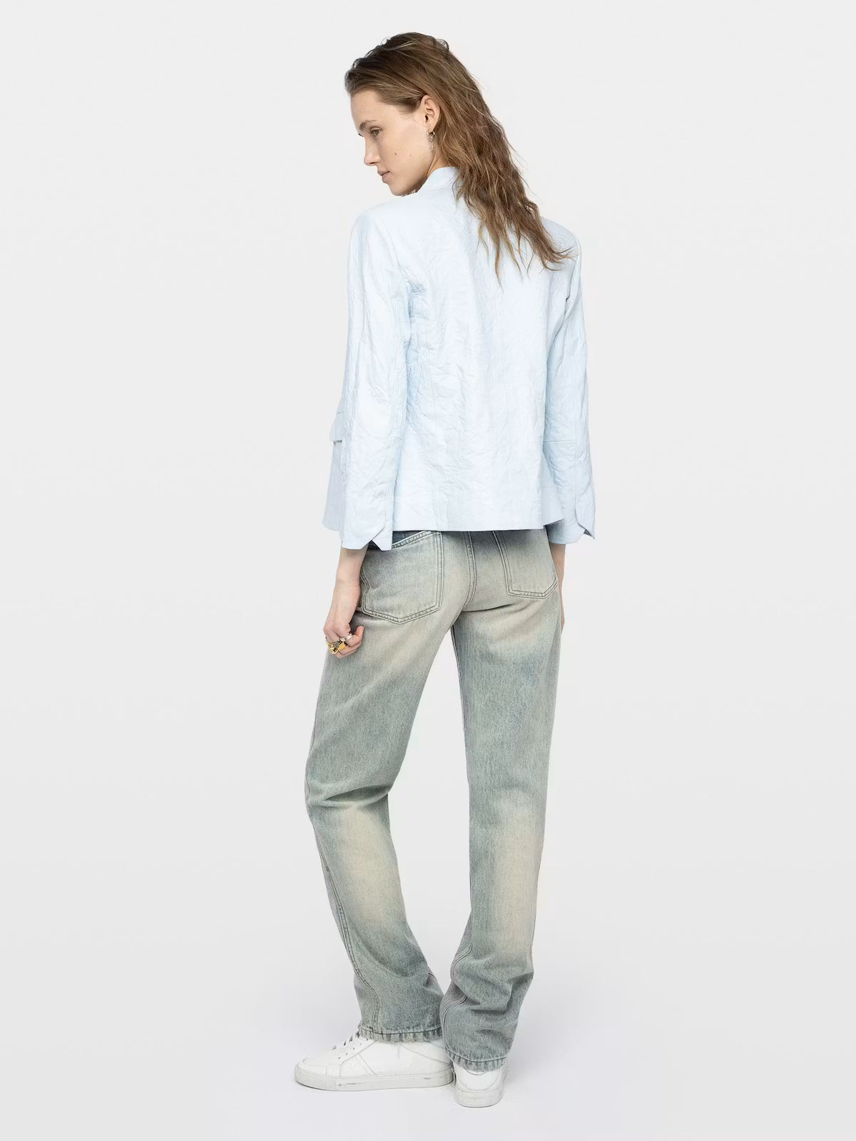 Blazer Veryn de Piel Arrugada