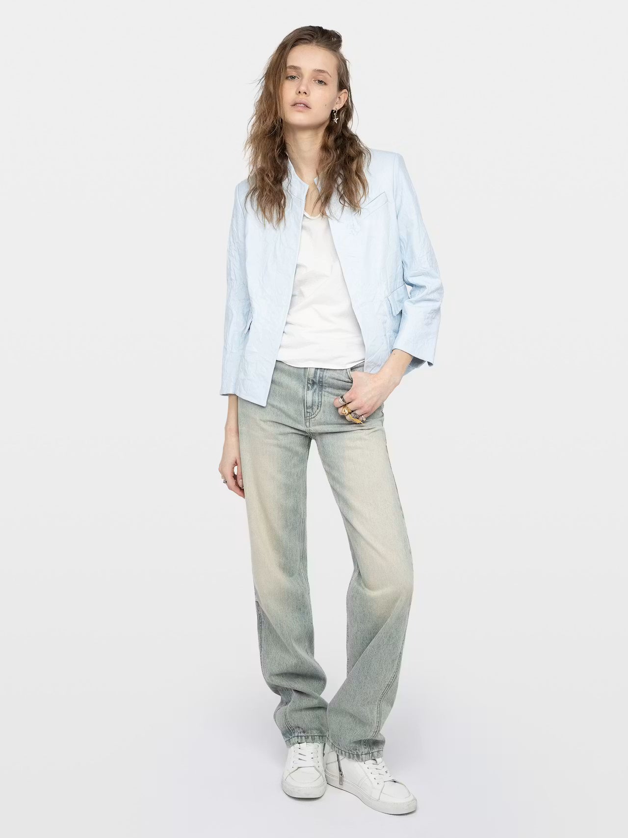 Blazer Veryn de Piel Arrugada