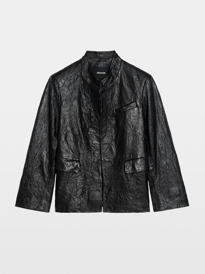 Blazer Veryn de Piel Arrugada