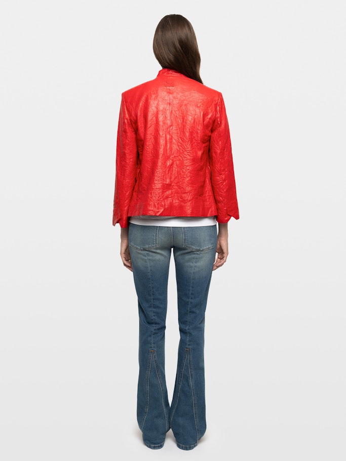 Blazer Veryn de Piel Arrugada