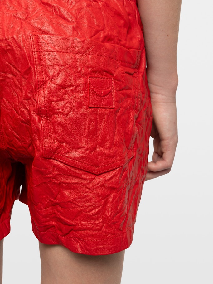Short Pax de Piel Arrugada
