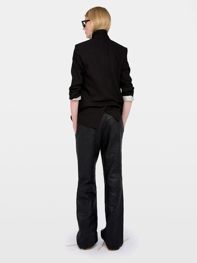 Pantalón Pocha de Piel Arrugada