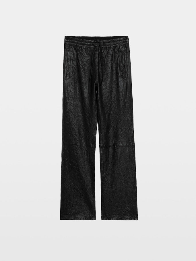 Pantalón Pocha de Piel Arrugada