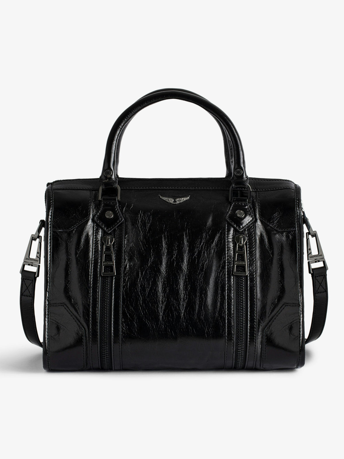 Bolso Sunny Medium #2 Vintage Patent Zadig & Voltaire — vista frontal