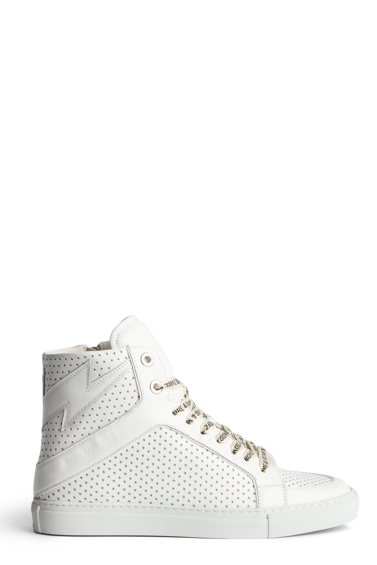 SNEAKERS HIGH FLASH SMOOTH CALFSKIN PER BLANC