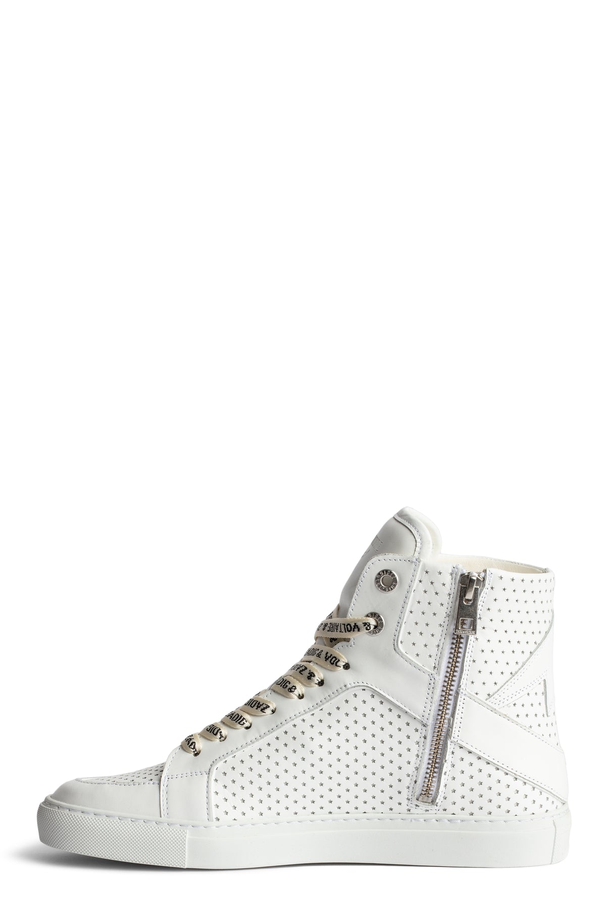 SNEAKERS HIGH FLASH SMOOTH CALFSKIN PER BLANC