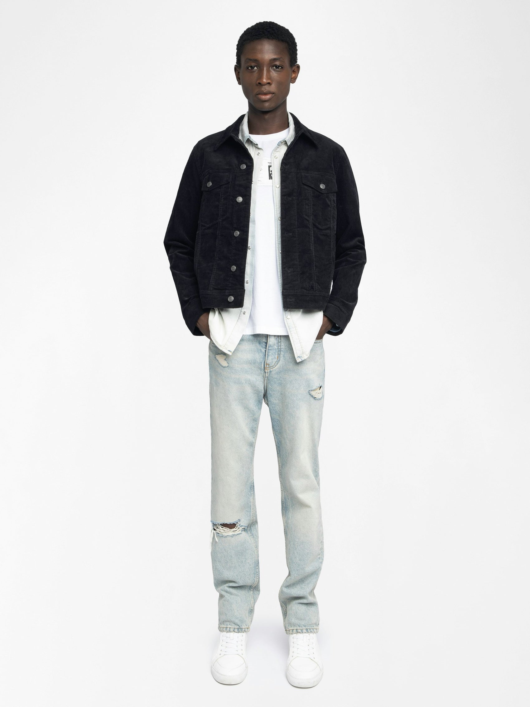 Chaqueta Bases Terciopelo