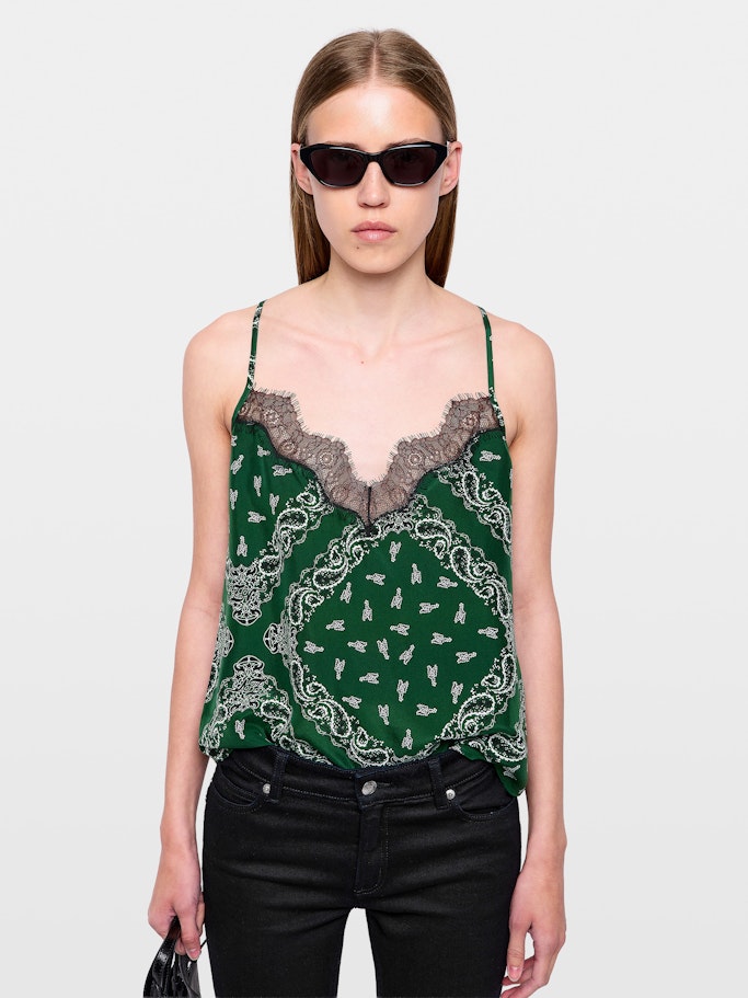 Top Lencero Cespa 100% Seda