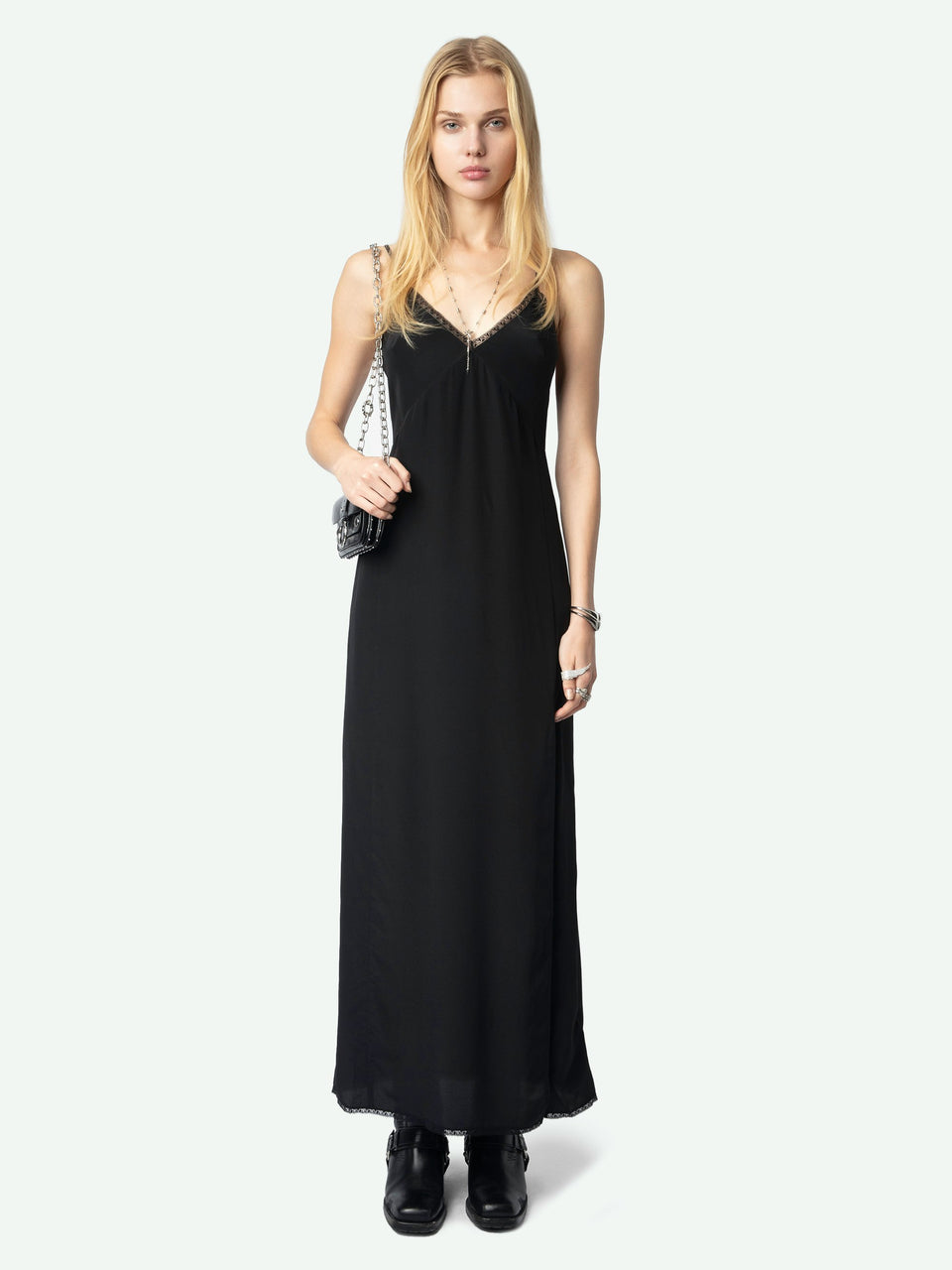 Vestido Ramelil 100% Seda Zadig & Voltaire — vista frontal