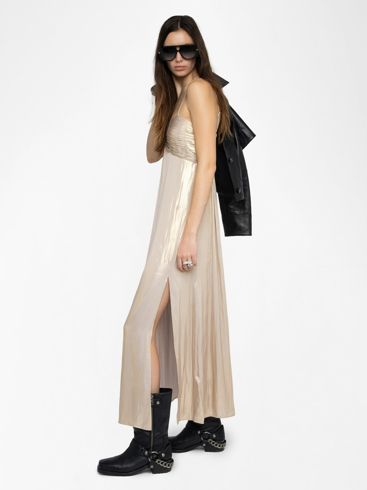 Vestido Rippie Satén