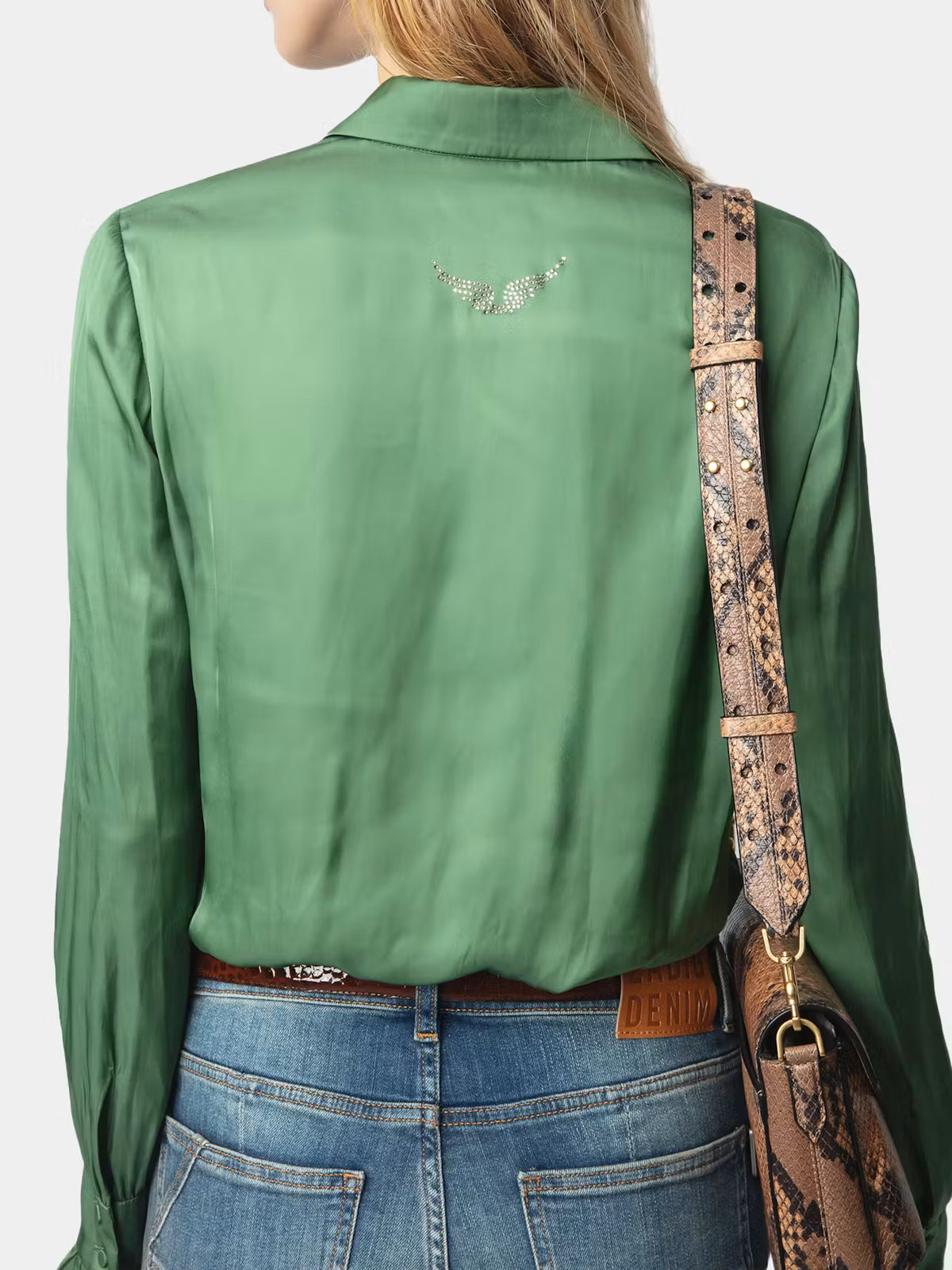 SHIRT THELY SATIN CORIANDER