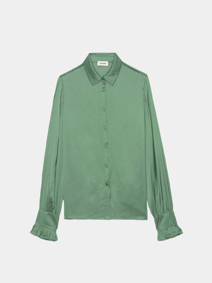 SHIRT THELY SATIN CORIANDER