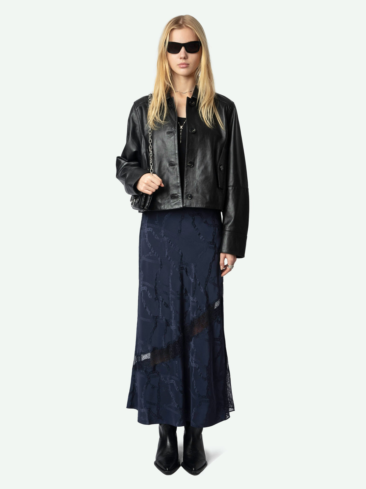 Falda Jaylal 100% Seda Zadig & Voltaire — vista frontal