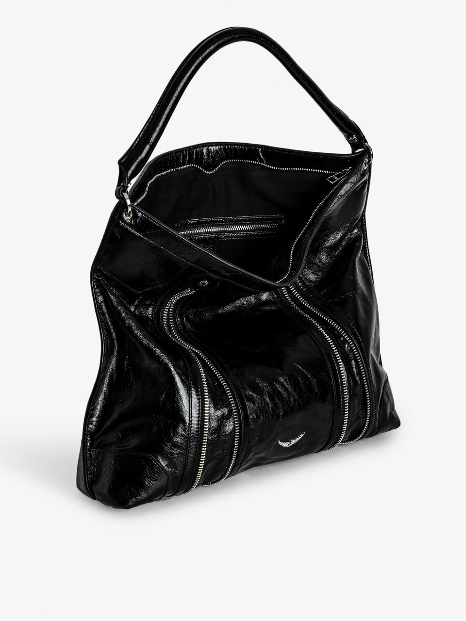 Bolso Sunny Hobo Vintage Patent Zadig & Voltaire — vista lateral