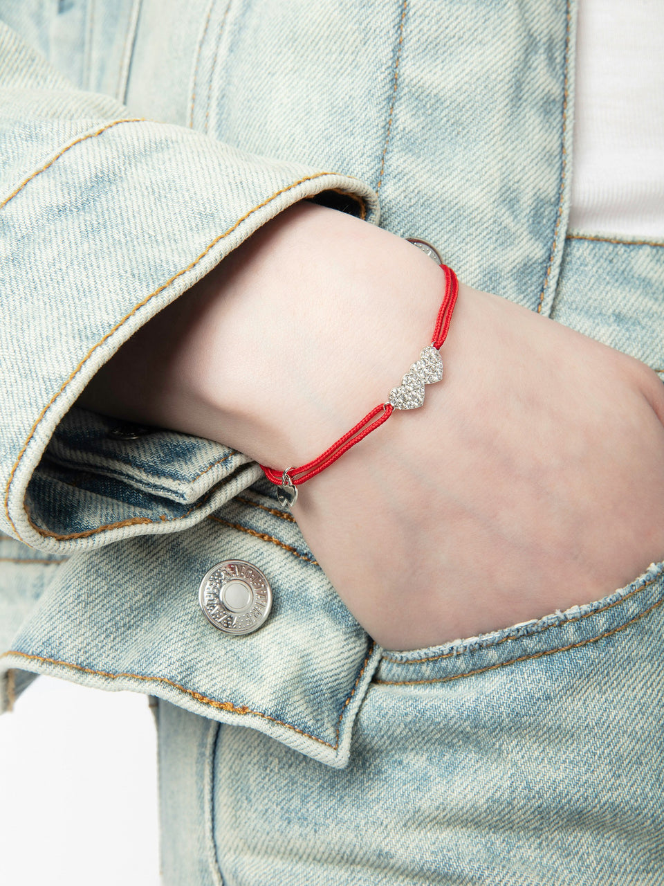 Pulsera Zadig Link Heart Strass Zadig & Voltaire — vista detalle