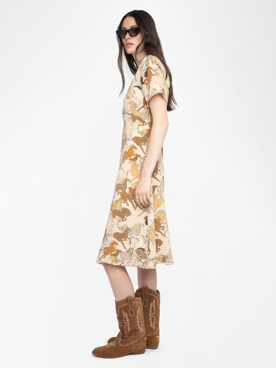 RHODRAL HORSE PRINT DRESS