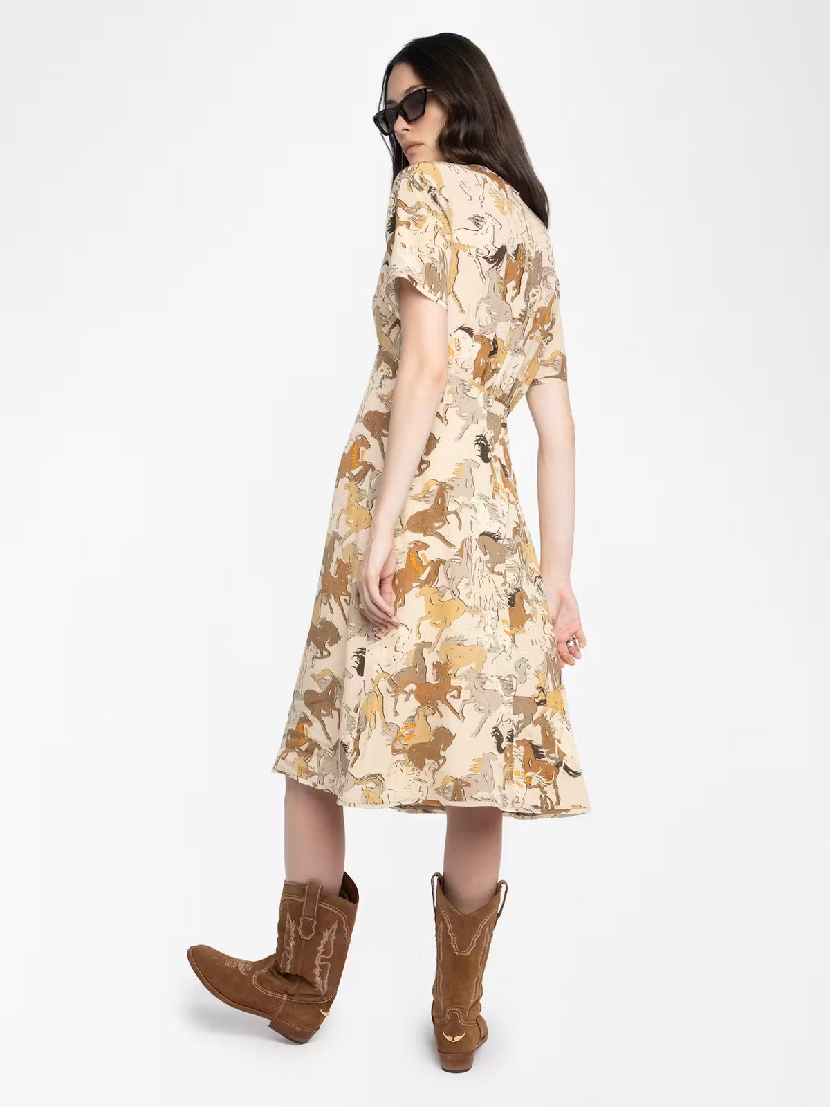RHODRAL HORSE PRINT DRESS